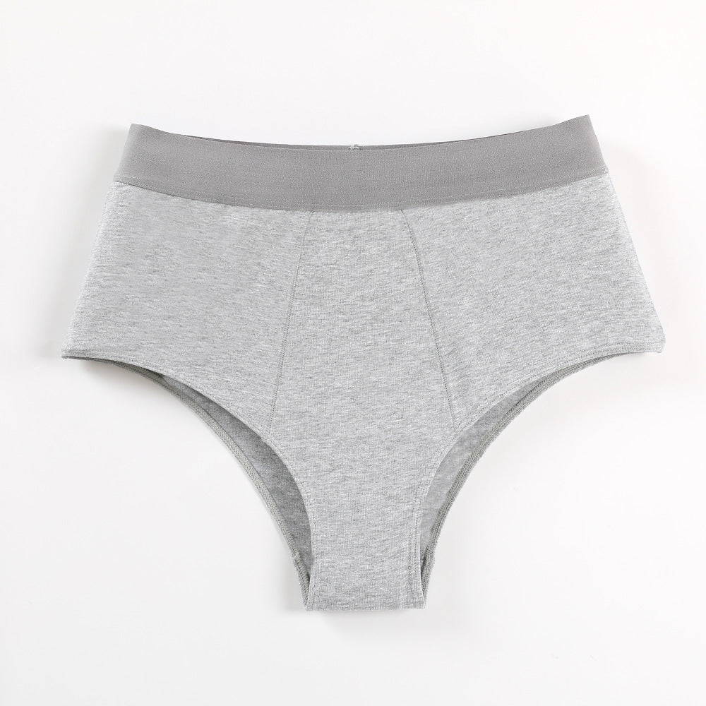 Freedombeauty | High Waist Large Size Ladies' Underwear Invisible and Breathable Combed Cotton Close-Fitting Briefs Popular Delivery Supported