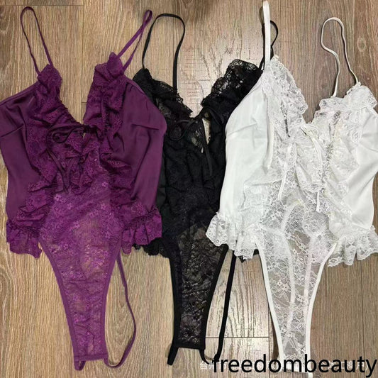 Freedombeauty | 6126 sex one-piece pajamas, sex lace pajamas