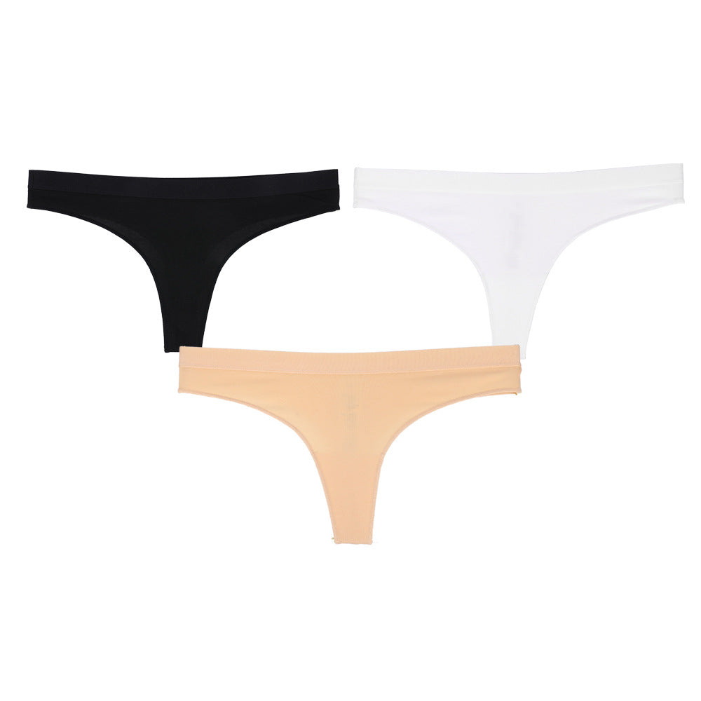 Freedombeauty | Custom 109 Combed Cotton T-Back Women's Solid Color Simple Sexy Panties Small Custom Source