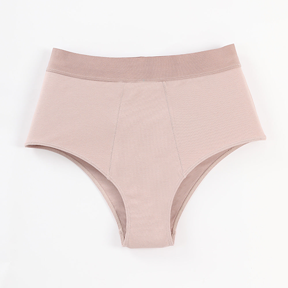 Freedombeauty | High Waist Large Size Ladies' Underwear Invisible and Breathable Combed Cotton Close-Fitting Briefs Popular Delivery Supported