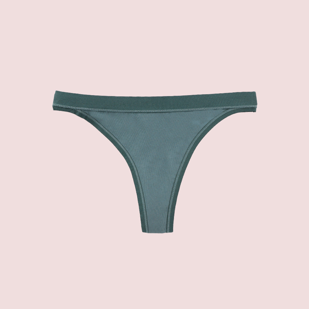 Freedombeauty | Underwear Women's Cotton Briefs Low Waist Sexy T-Back Comfortable Brazilian Panties Support