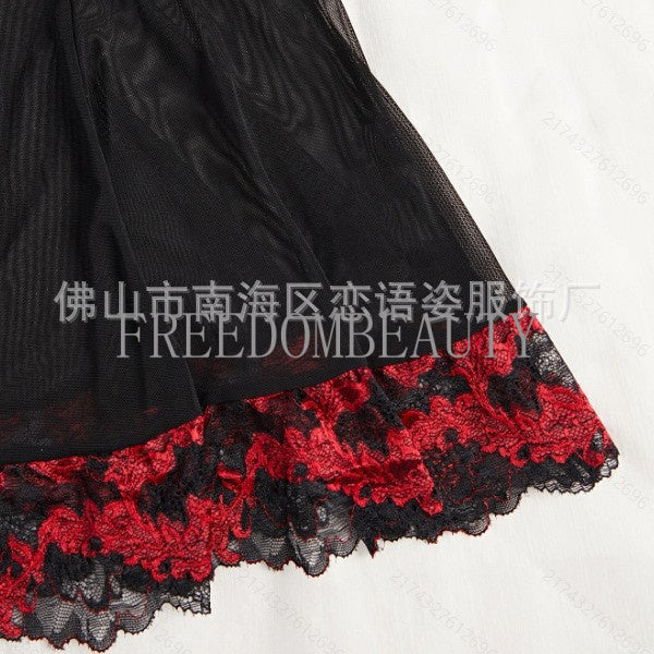 Freedombeauty | Code Sexy Lingerie Sexy Pure Desire Style Mesh Transparent Passion Sexy Sleepwear Female Seduction Nightdress