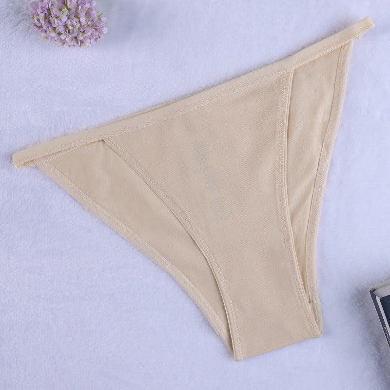 Freedombeauty | European and American Cotton Underwear Women's Bikini Women's Briefs Low Waist T-Back Support