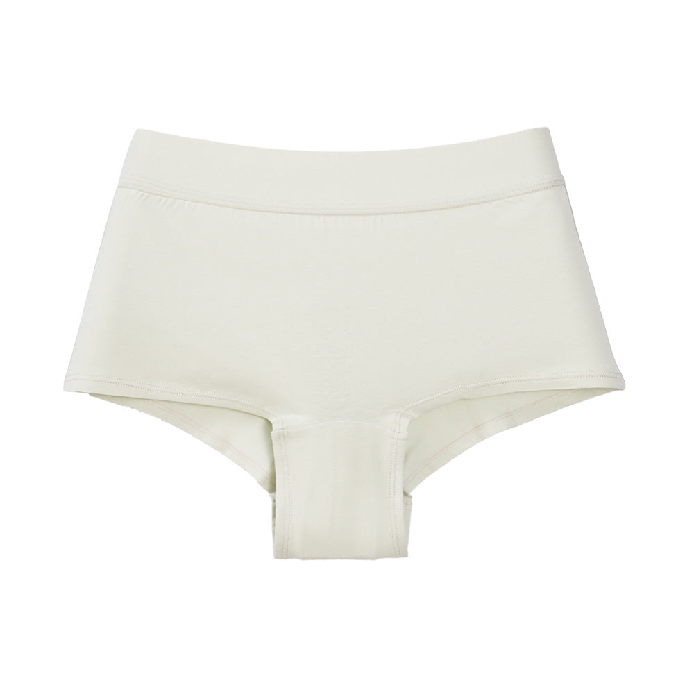 Freedombeauty | plus Size Women's Cotton Underwear Mid Waist Sexy Boxers Breathable Seamless Safety Solid Color in Stock Shorts