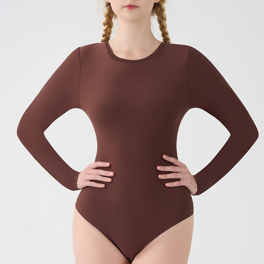 FreedomBeauty | FITS EVERYBODY Long Sleeve Crew Neck Bodysuit