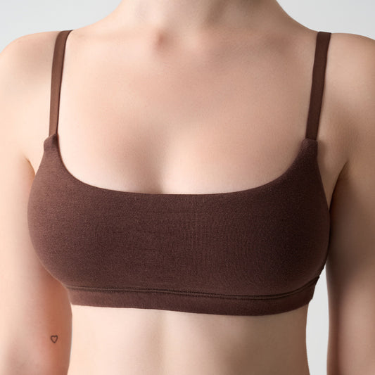 FreedomBeauty | Cotton Scoop Bralette Cotton Comfort Home Underwear Traceless Soft High Elastic Sports Bra
