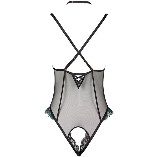 Freedombeauty | FQ2767 Deep V no-take-off onesie lingerie tulle sexy exposed buttocks cross back seduction network