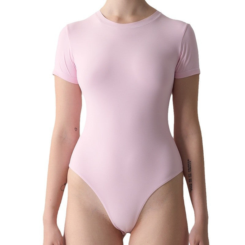 Freedombeauty | T-SHIRT BODYSUIT Short Sleeve onesie One-piece SK Home Pilates Slim Naked Sense Yoga One-piece