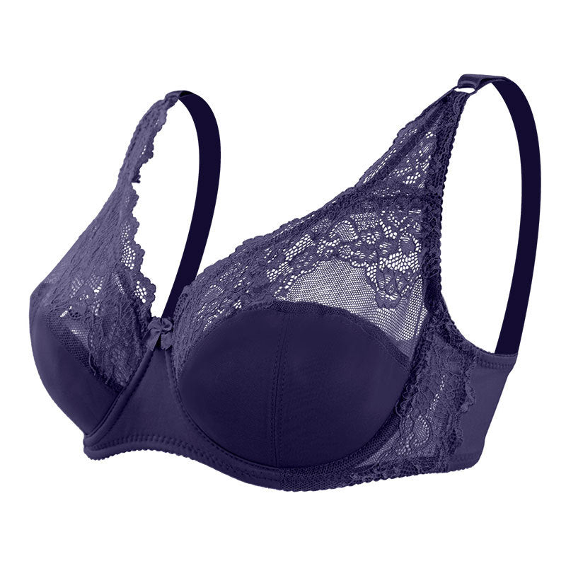 Freedombeauty | Sexy lace plus size women's underwear foreign trade new rimless bra thin gathering anti-sagging bra