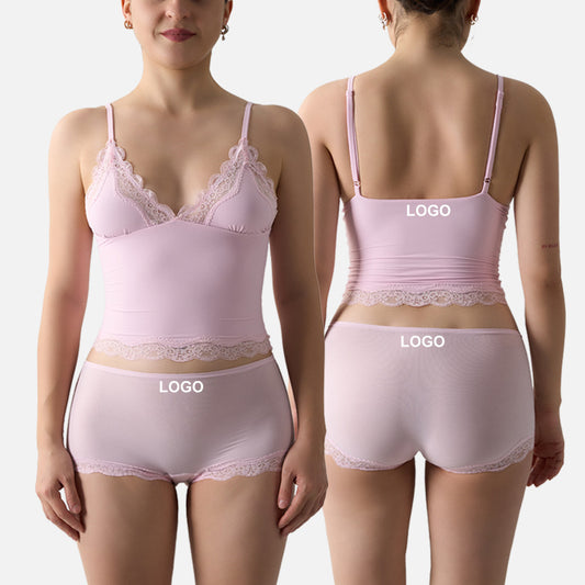 Freedombeauty | FIT EVERYBODY LACE SET Lace Set Lightweight Lace Triangle Suspender Flat Corner Lace Panties Women