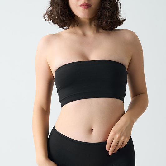 Freedombeauty | SK Kadaijia Bandeau strapless one piece sexy tube top high elastic breathable double tube bra underwear