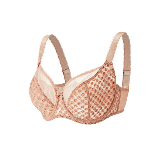 Freedombeauty | Large size underwear women's big breasts show small anti-sagging gathering breathable thin full cup fat MM100kg bra