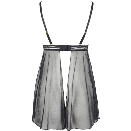 FREEDOMBEAUTY | FQ2731 Black Transparent Thin Lace Mesh Elastic with Light Mesh Ladies Suspender Dress Seduction Flirting Cross-Border