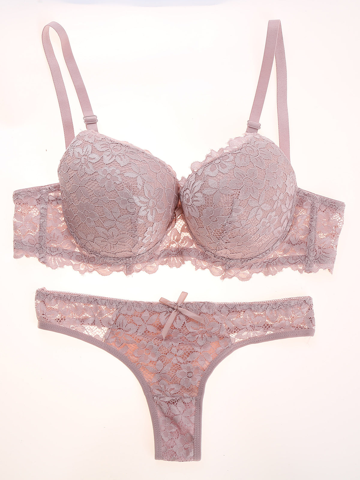 FREEDOMBEAUTY | Luxury Sexy Women's Lace Bra Set French Lace Underwear Panties Gathering Comfortable Lace Hook