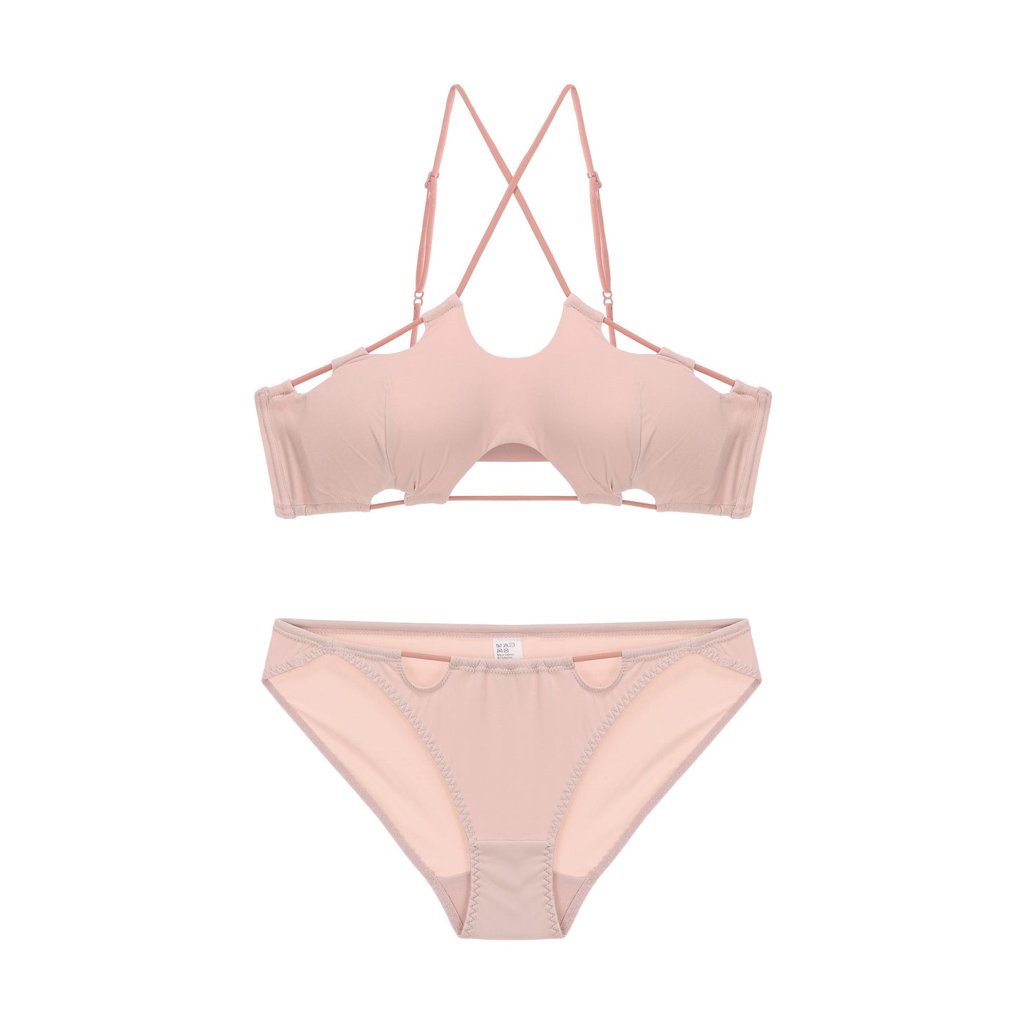 FREEDOMBEAUTY | Traceless neck cross small chest tube top underwear women's no steel ring breathable bra cover bikini swimsuit gathers thin styles