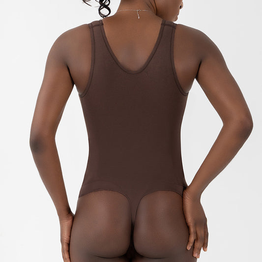 FreedomBeauty | Seamless Shapewear Thong U-Neck High Elasticity Seamless Slim Skinny Skin-friendly onesie