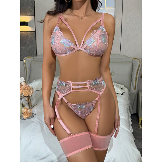 FREEDOMBEAUTY | Sex Embroidery Underwear Set Underwear Set
