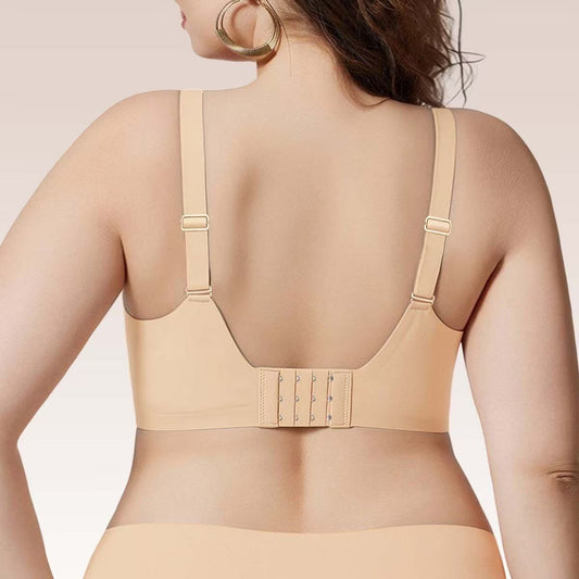 FREEDOMBEAUTY | Cross-border hot solid color lifter minimalist bra bra, soft, supports breathable 3D plus-size push-up bra bra