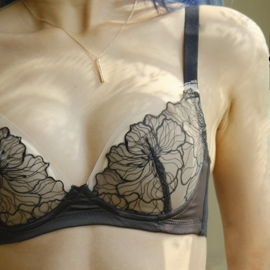 FREEDOMBEAUTY | Lace without steel ring to show the size of the chest, the upper support of the chest is gathered and closed, and the secondary breasts are adjusted. Underwear women's suit bra cover