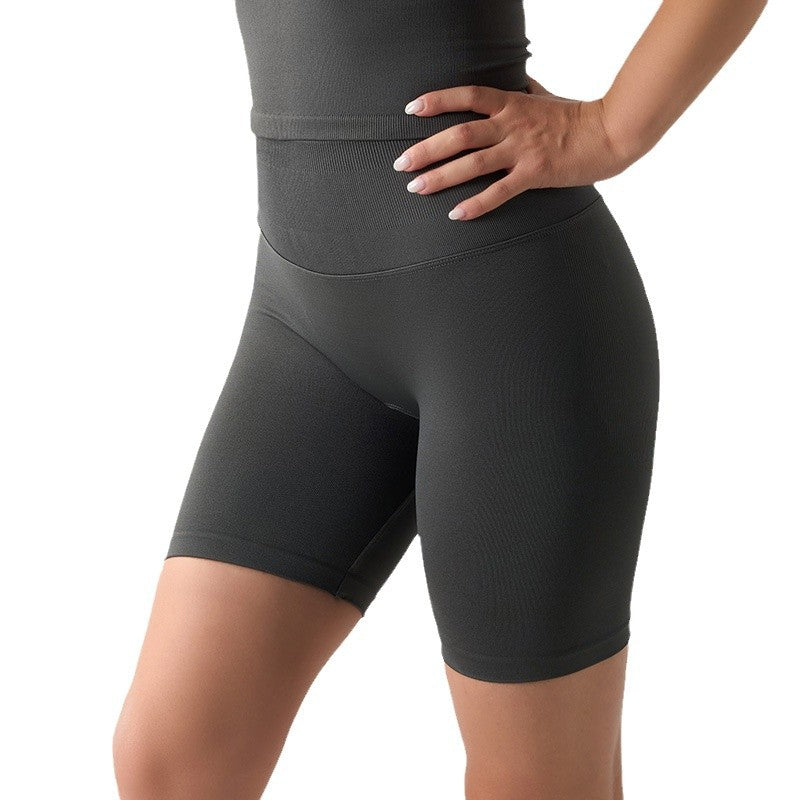 FreedomBeauty | Seamless Shorts Belly Fitness Peach Hip Lift Sports Yoga Pants High Waist Tights