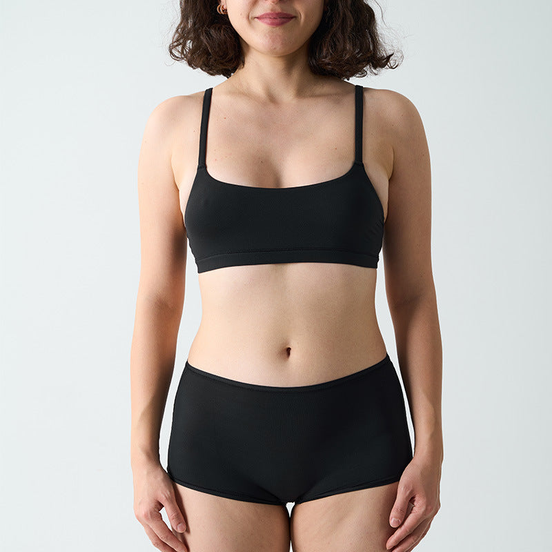 Freedombeauty | FITS EVERYBODY Bra Chest Padded Adjustable Shoulder Strap Underwear Naked Shorts Home Underwear Set