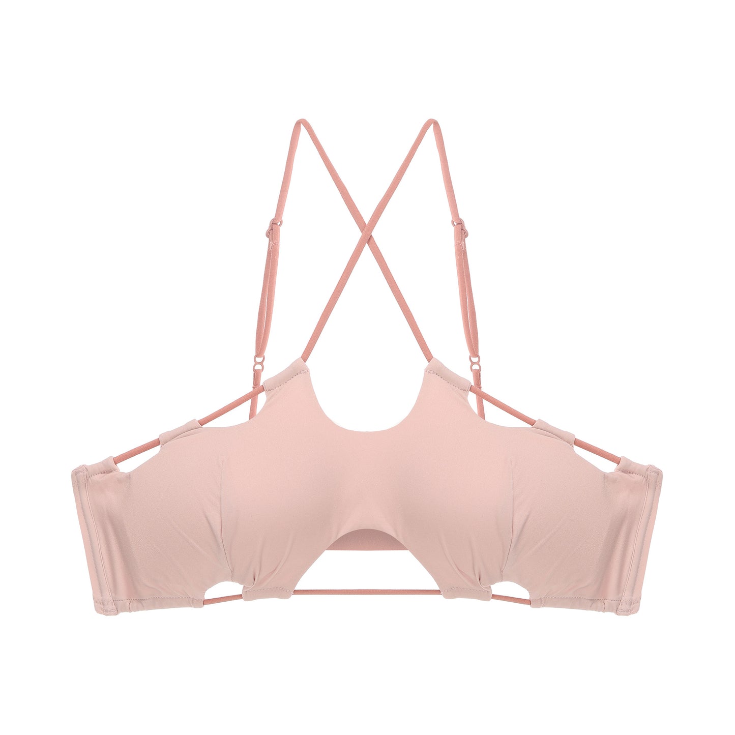 FREEDOMBEAUTY | Traceless neck cross small chest tube top underwear women's no steel ring breathable bra cover bikini swimsuit gathers thin styles