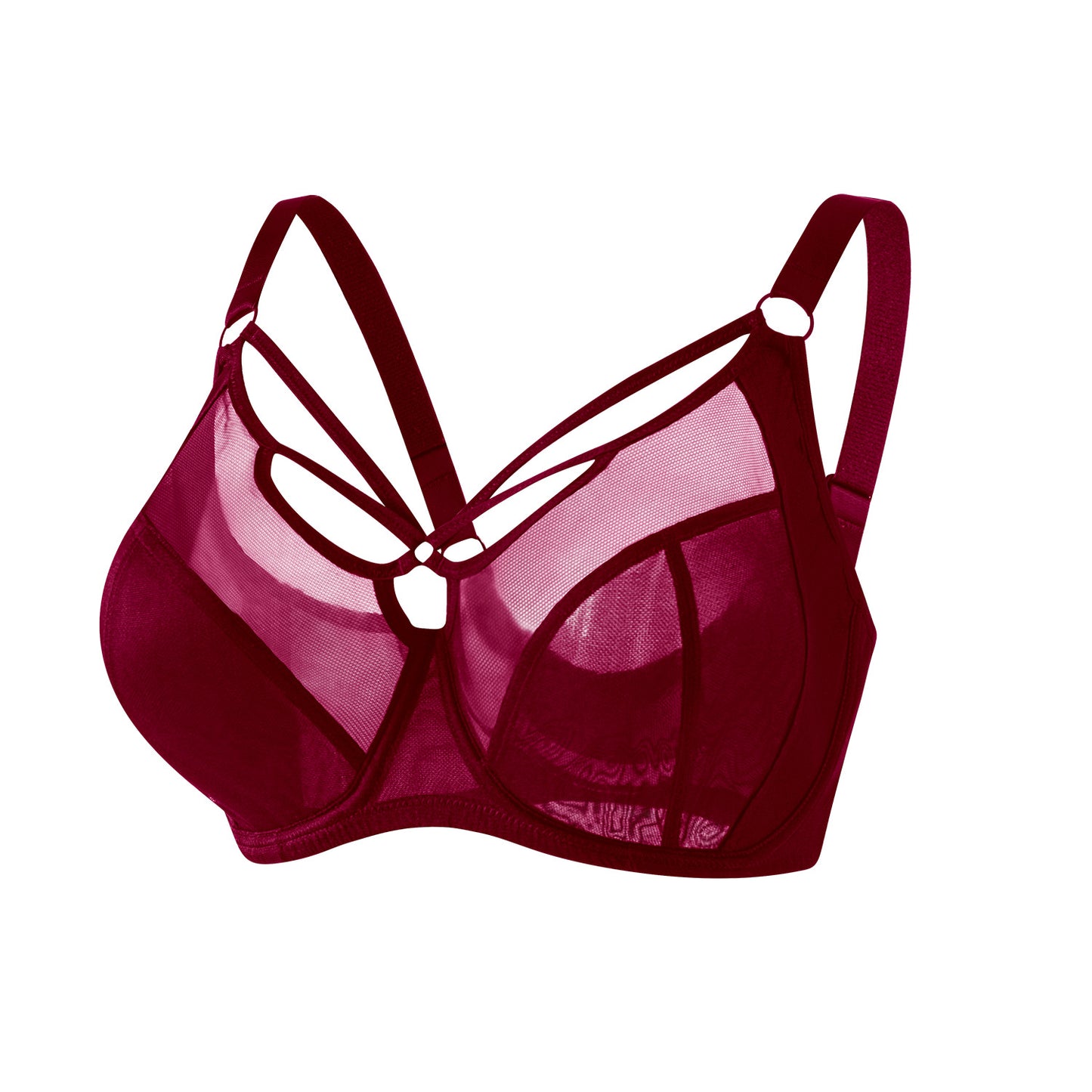 Freedombeauty | Large size underwear women's big breasts show small anti-sagging gathering breathable thin full cup fat MM bra wholesale