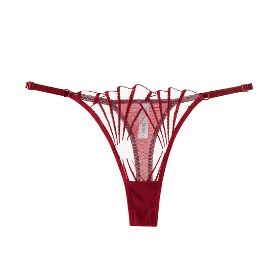 FREEDOMBEAUTY | AliExpress Sexy European and American Sexy Lace Panties Ultra-thin Temptation Transparent Women's Panties Breathable Comfortable Briefs