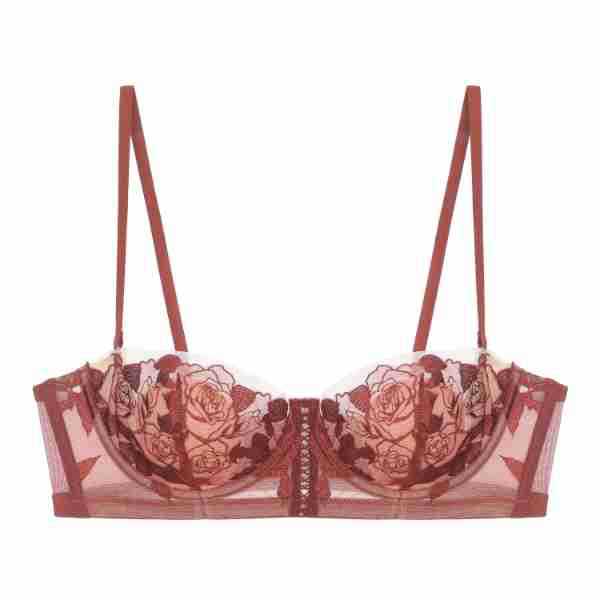 FREEDOMBEAUTY | French sexy rose half cup underwear rabbit ears breathable small chest lace thin women's suit bra