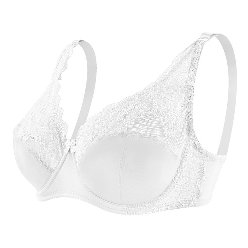 Freedombeauty | Sexy lace plus size women's underwear foreign trade new rimless bra thin gathering anti-sagging bra