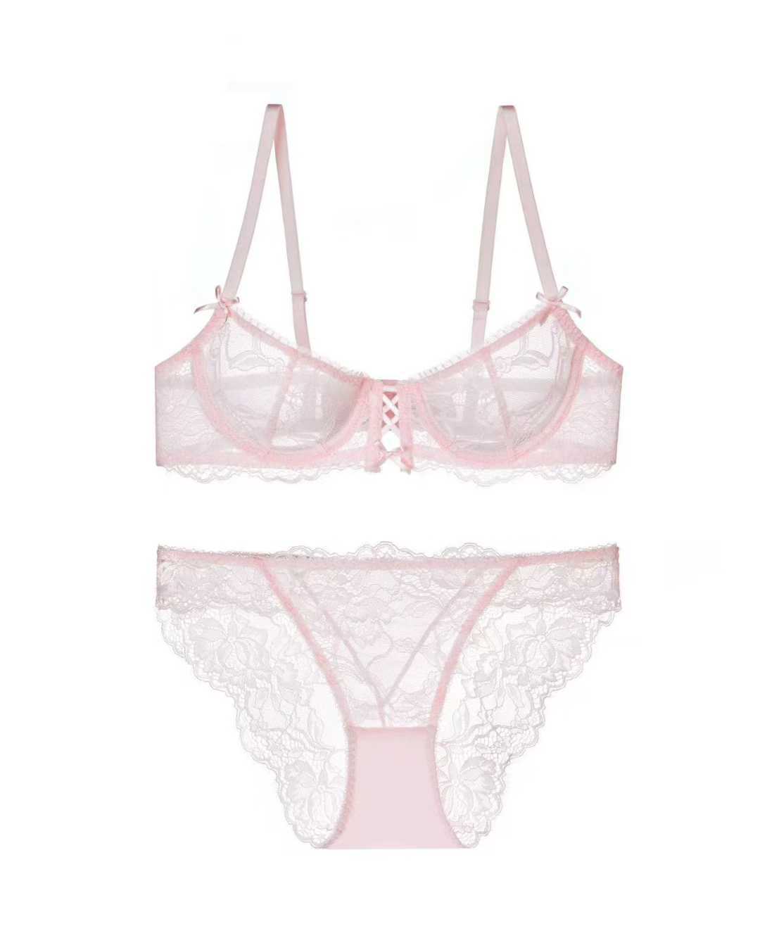 FREEDOMBEAUTY | Sexy Lace Underwear French Slim Big Breast Small Bra Anti-Sagging Bra Set Sexy Bra Sets