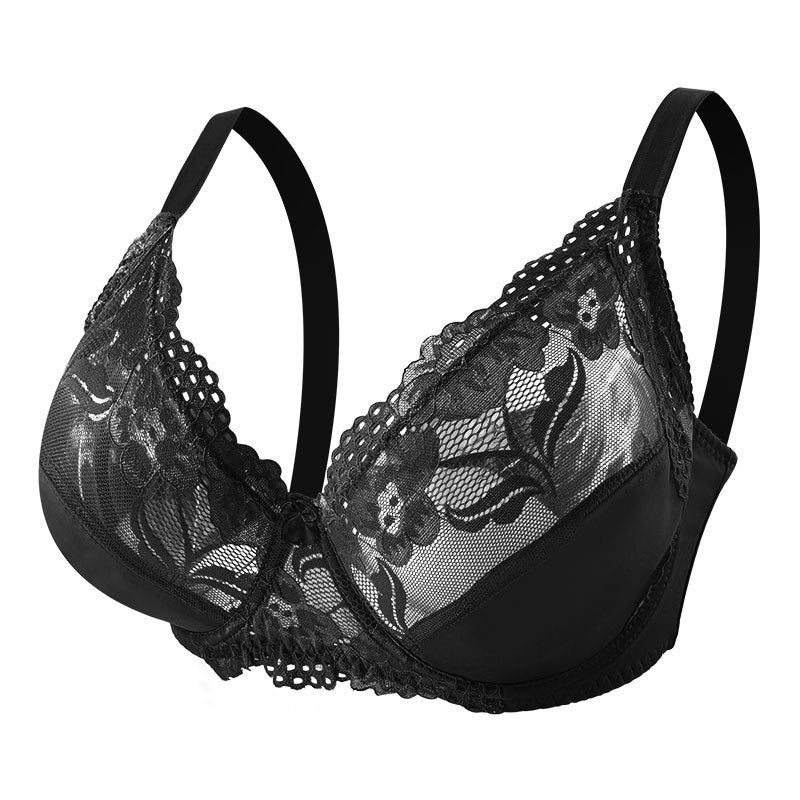 Freedombeauty | Wholesale European and American style foreign trade fashion U-shaped large size bra sexy lace bra large size women's bra underwear women