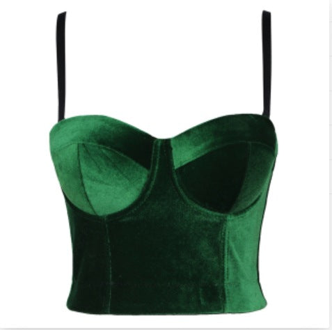 Fashion flannel tube top suspender christmas clothing women's top waist wear party bra DB1200