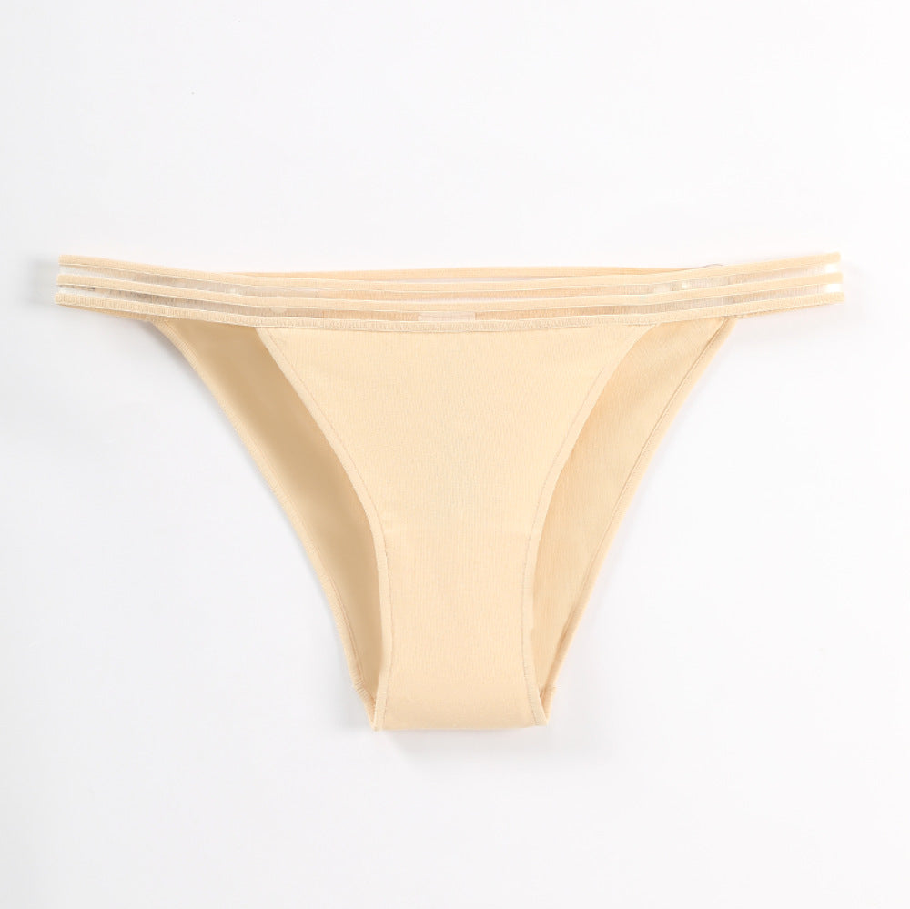 Freedombeauty | plus Size Cotton Underwear Low Waist Women's Briefs European and American Bikini Bikini