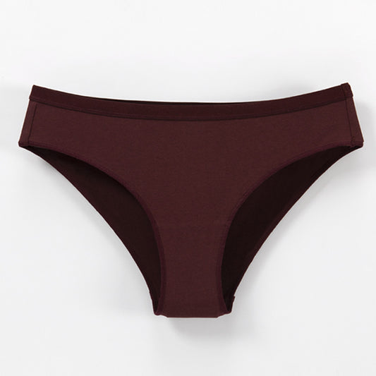 Freedombeauty | plus Size Underwear Women's 40 Combed Cotton Comfortable Solid Color Low Waist Women's Briefs Support Hot Sale