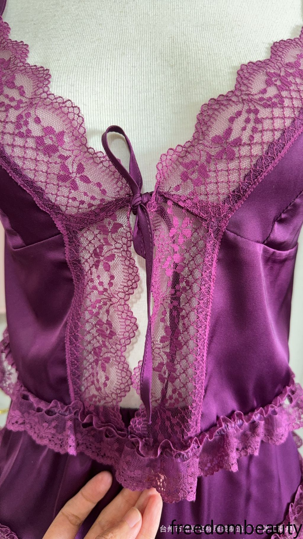 Freedombeauty | 70790 Chest Pad, Sexy Split Pajamas, Split Two-piece Set Pajamas, including Removable Chest Pad