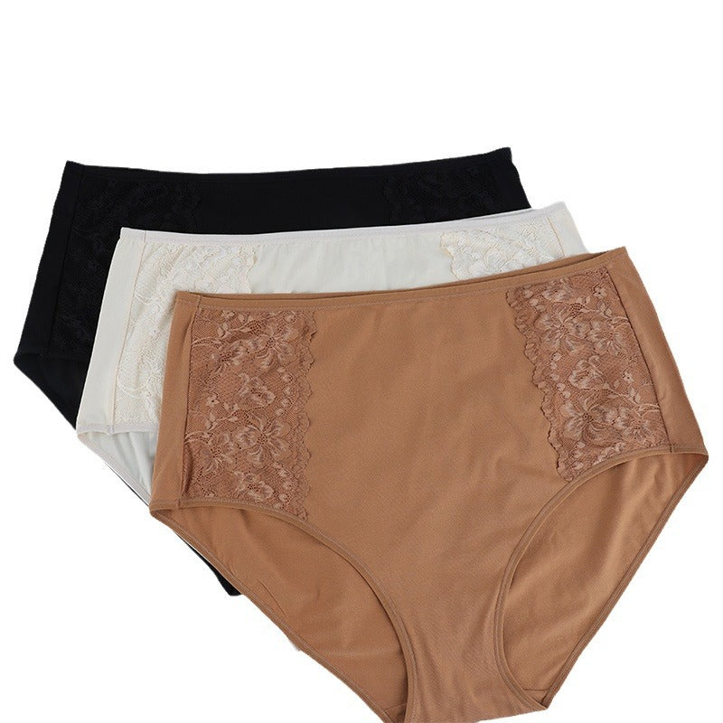 Freedombeauty | plus Size Women's High Waist Underwear Women's 130.00Kg Pure Cotton Briefs Cotton Crotch Ladies' Hip Lifting Belly Contracting Shorts