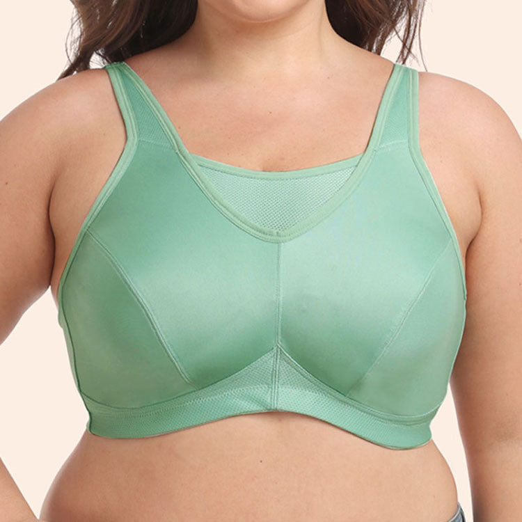 Freedombeauty | Height Chicken Hearts Fully Covered Big Chest Small Shockproof plus Size Sports Bra European and American Yoga Workout Underwear Bcdefg Cup