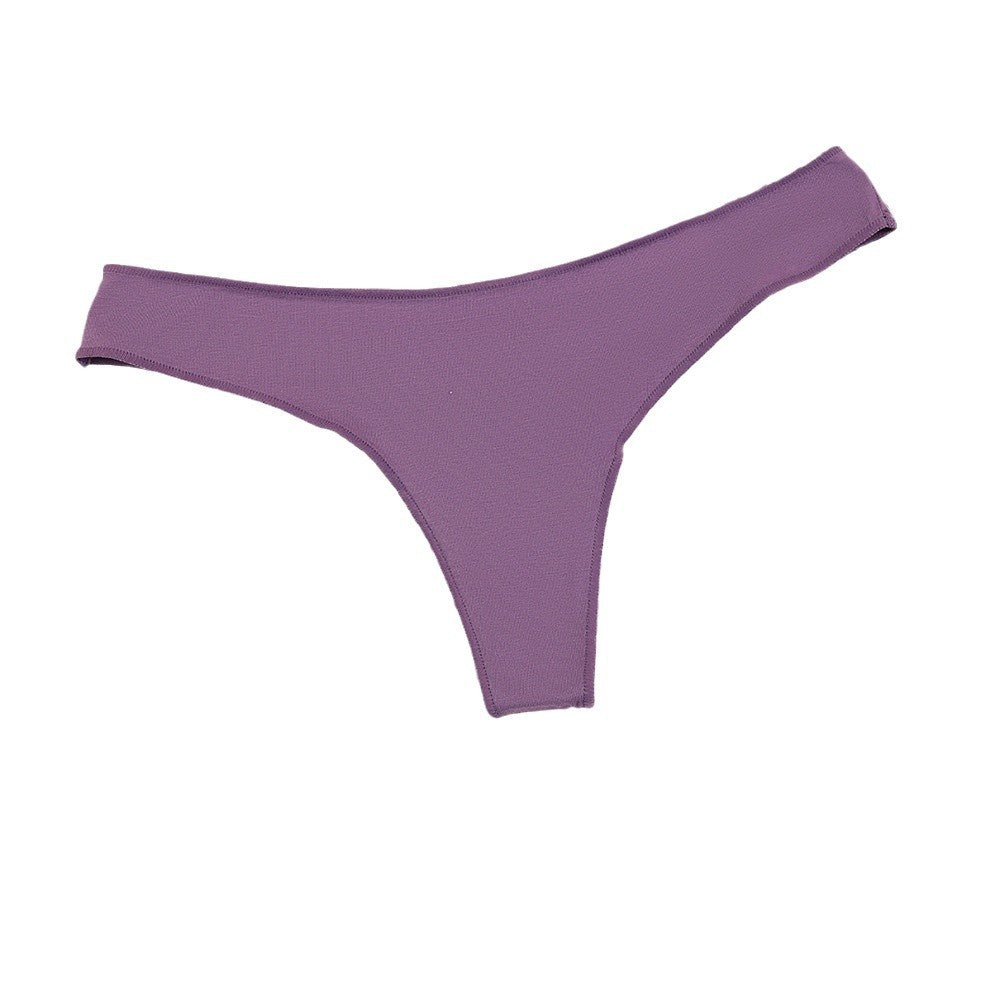 Freedombeauty | Women's Underwear Pure Cotton 2024 New Breathable Comfortable Candy Color Sexy Low Waist T-Back