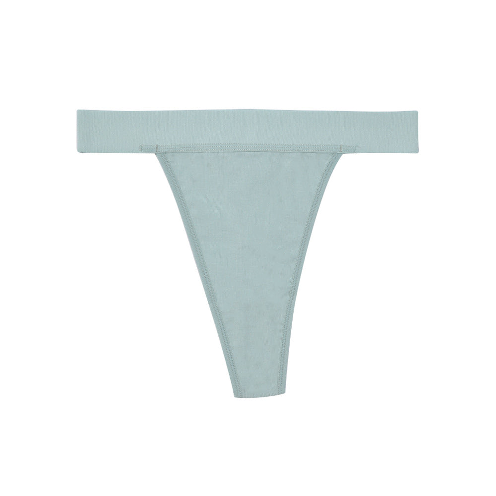 Freedombeauty | Underwear Pure Cotton Women's High Waist Non-Side Seam Women's Pure Cotton European and American Invisible G-string Sexy