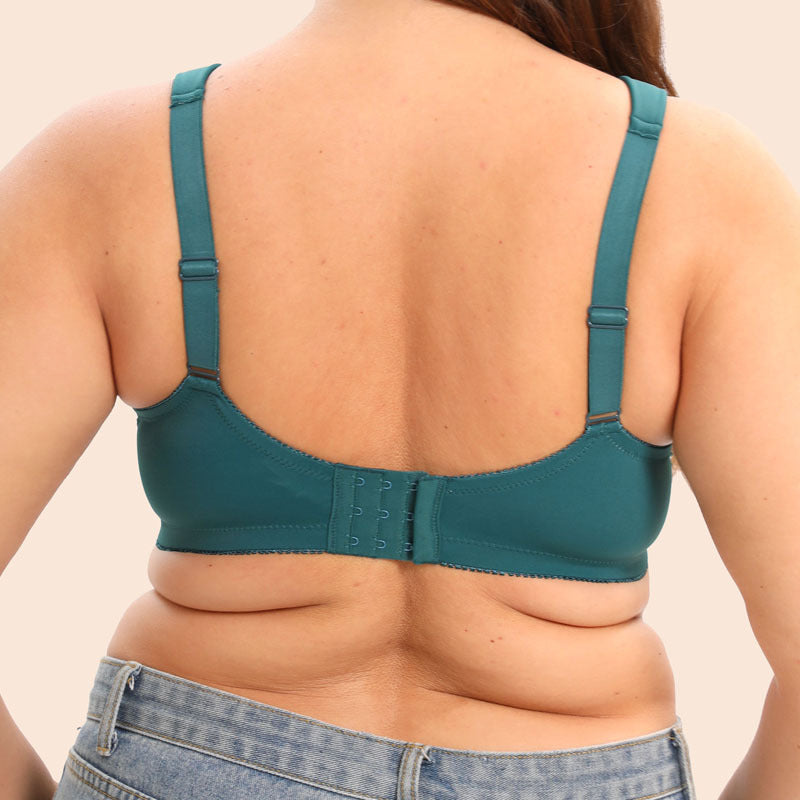 Freedombeauty | Full Cup Sponge Sandwich Wide Shoulder Strap Wireless plus Size Bra 38d-44f