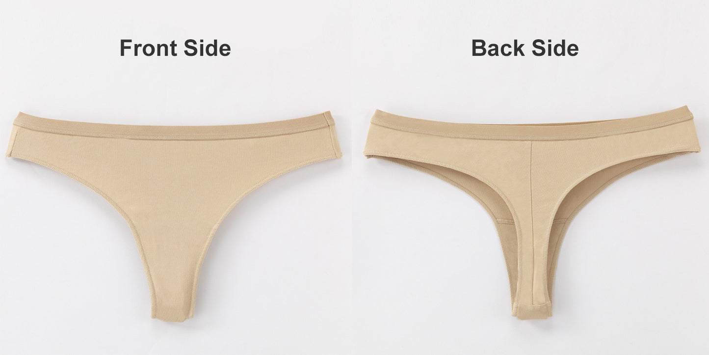 Freedombeauty | 100% Cotton Briefs Young Women Low Waist Sexy T-Back Combed Cotton Women's Briefs in Stock Support