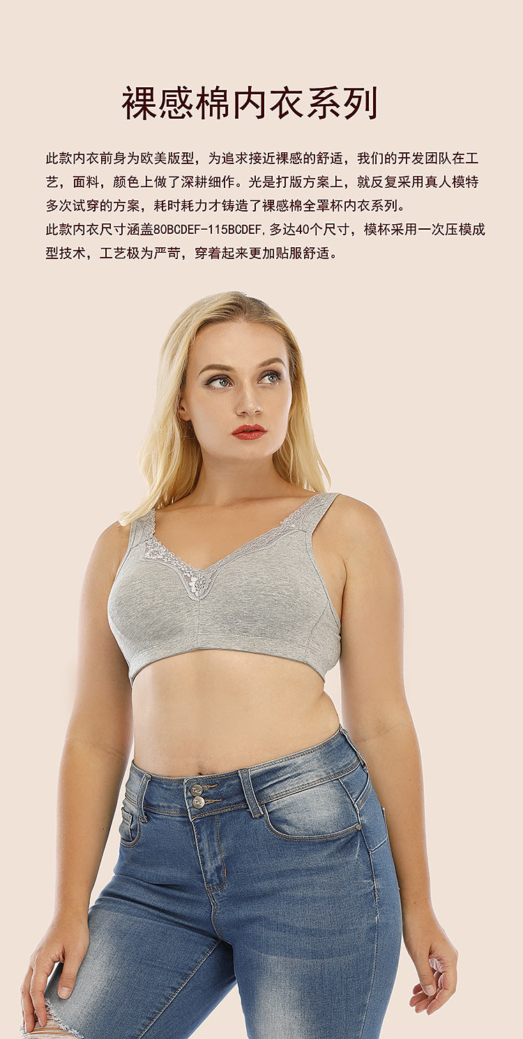 Freedombeauty | Brand Boutique plus Size Bra Fat Mmbra Lace plus Size Underwear B- G Cup