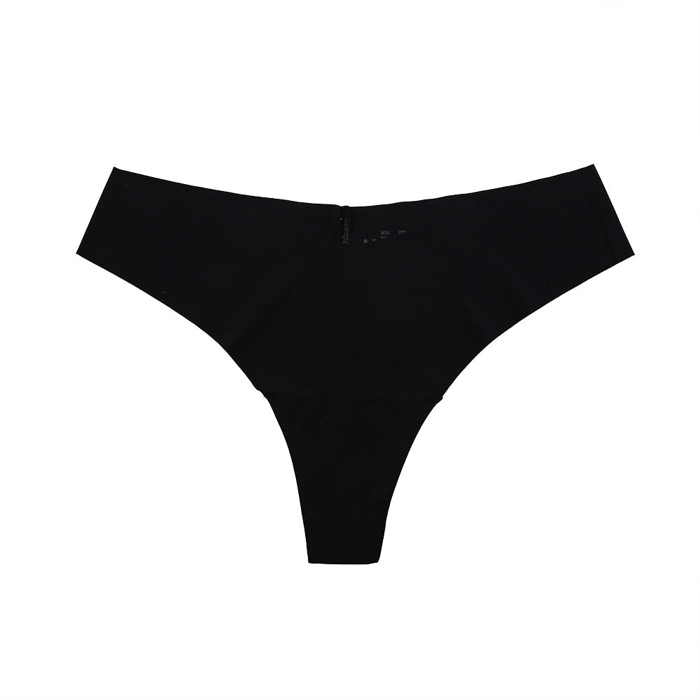 Freedombeauty | Breathable Traceless Invisible Women's Yoga Fitness T-Back Briefs European and American Sexy Ice Silk French Underwear Women