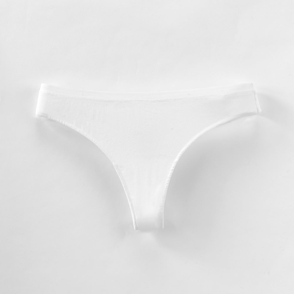 Freedombeauty | 100% Cotton Briefs Young Women Low Waist Sexy T-Back Combed Cotton Women's Briefs in Stock Support