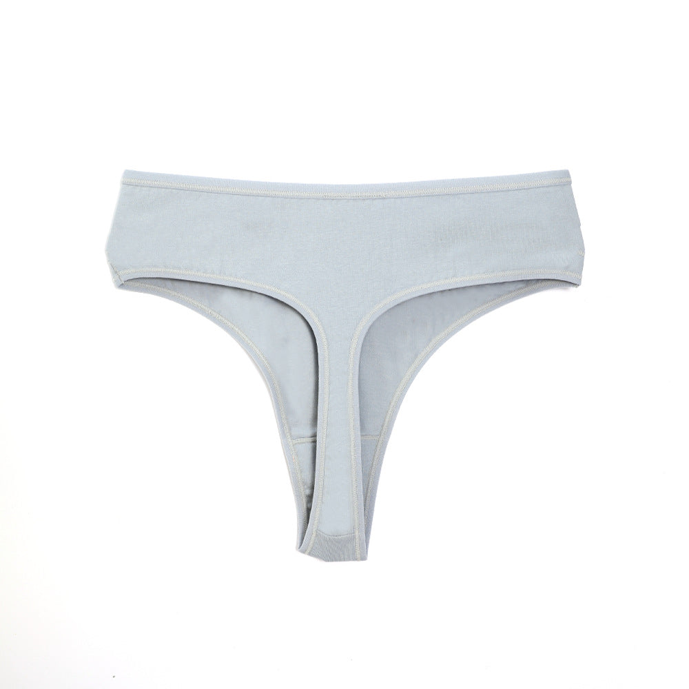 Freedombeauty | plus Size Cotton Underwear Girls' Invisible High Waist Brazilian Panties Breathable Crotch High Slit Briefs Delivery Supported