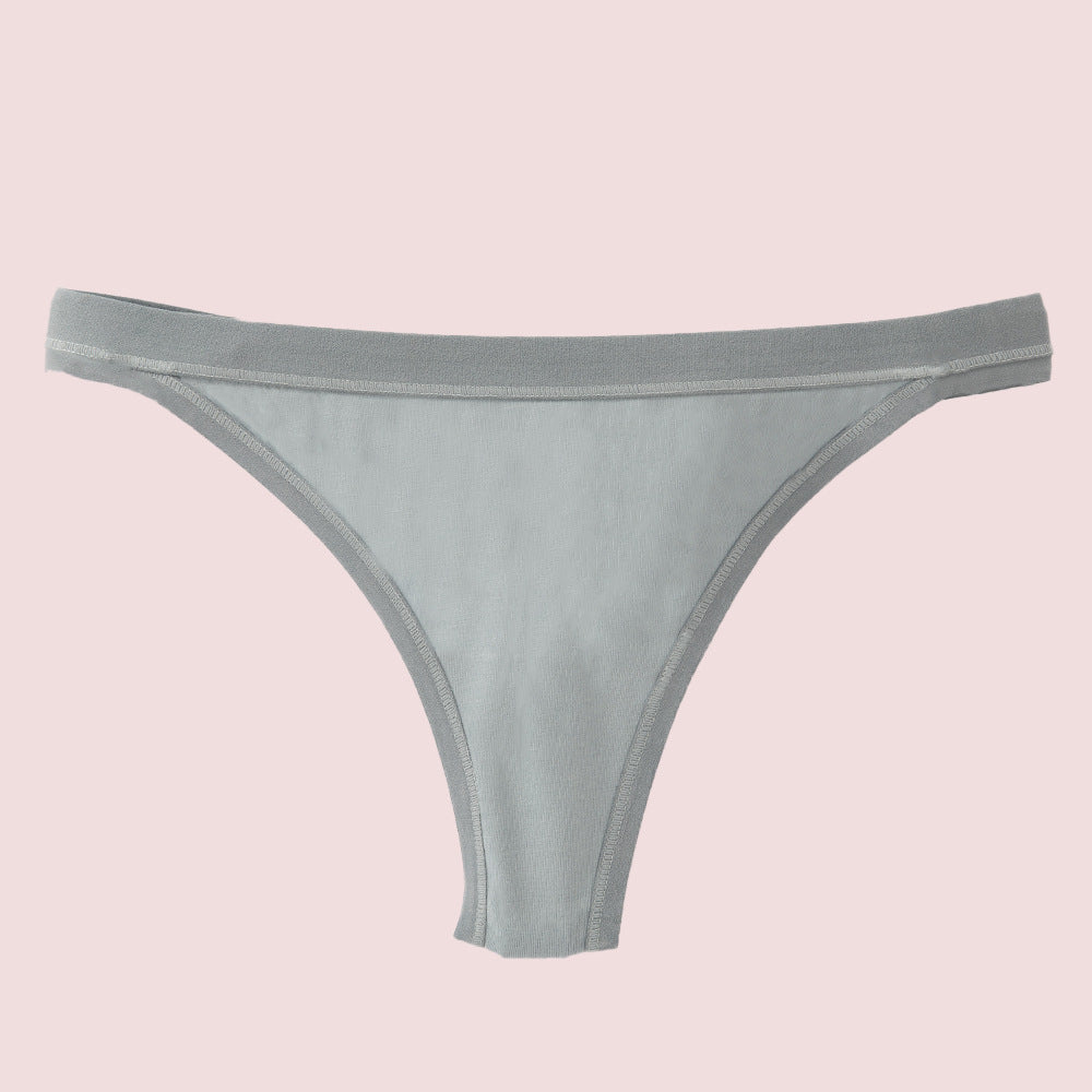 Freedombeauty | Underwear Women's Cotton Briefs Low Waist Sexy T-Back Comfortable Brazilian Panties Support