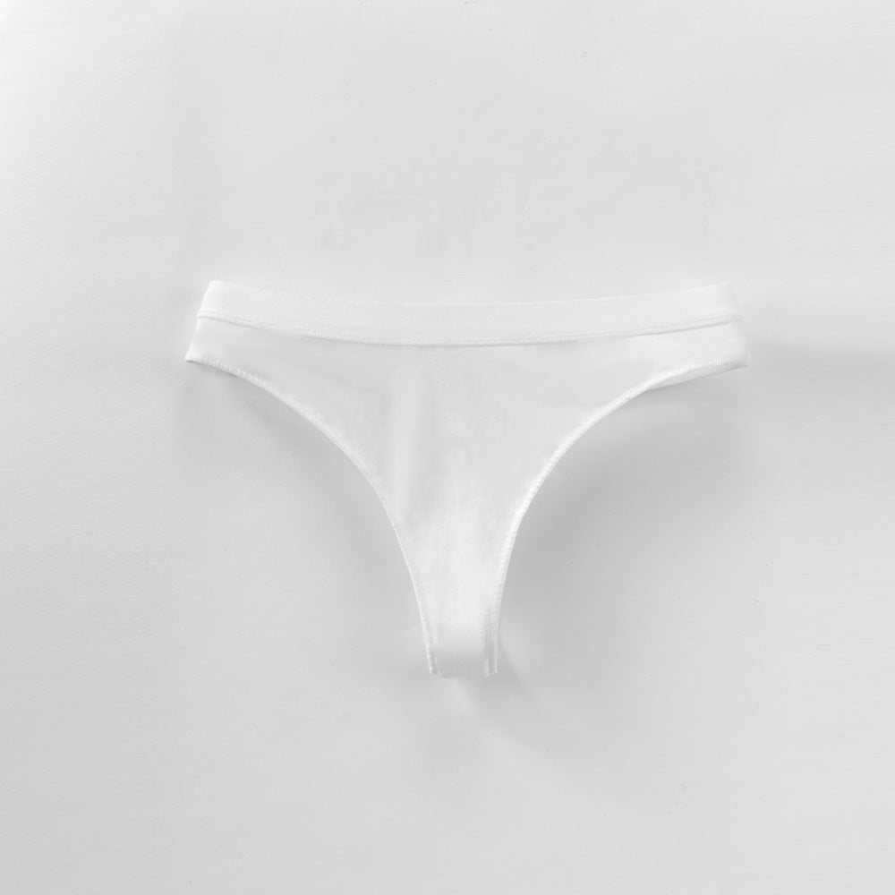 Freedombeauty | Custom 109 Combed Cotton T-Back Women's Solid Color Simple Sexy Panties Small Custom Source
