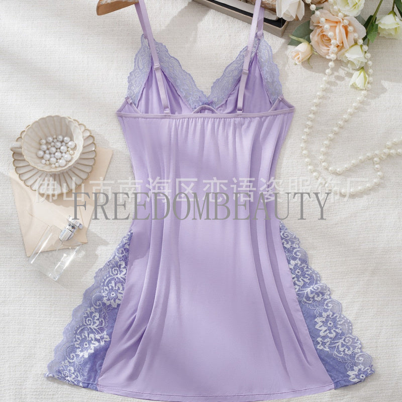 Freedombeauty | Sexy Underwear Fashion Sweet Charm See-through Sexy Sleepwear
