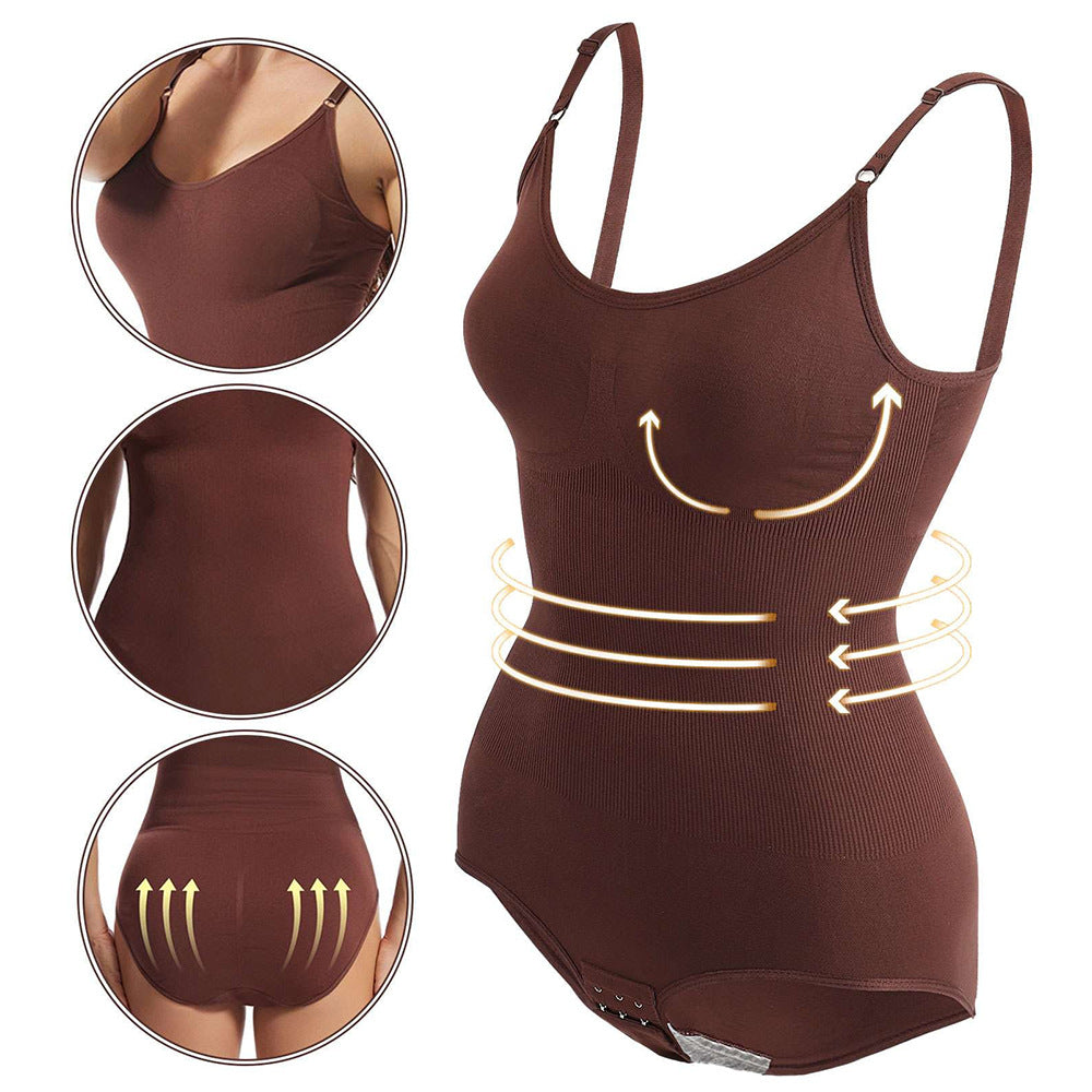 freedombeauty|One-piece Shapewear for Women, Tummy Control Pants, Open-crotch Hip-lifting Shaping Camisole, Waist-cinching Beauty Body Shaper